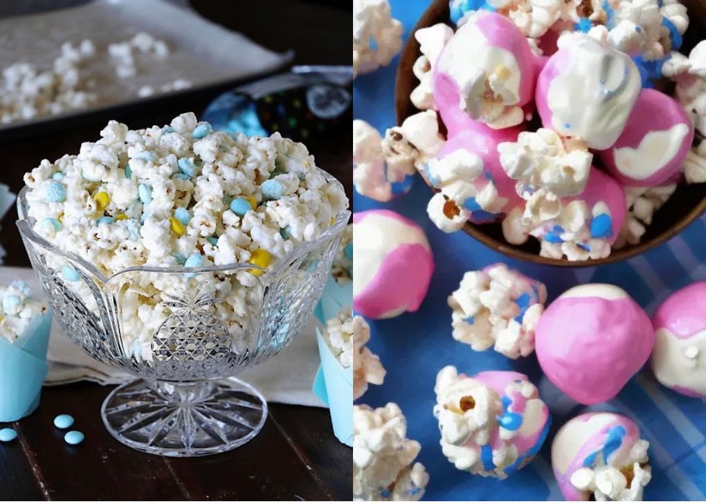 6 Popcorn Ideas for a Baby Shower